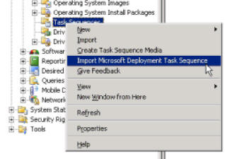 Import MDT Task Sequence