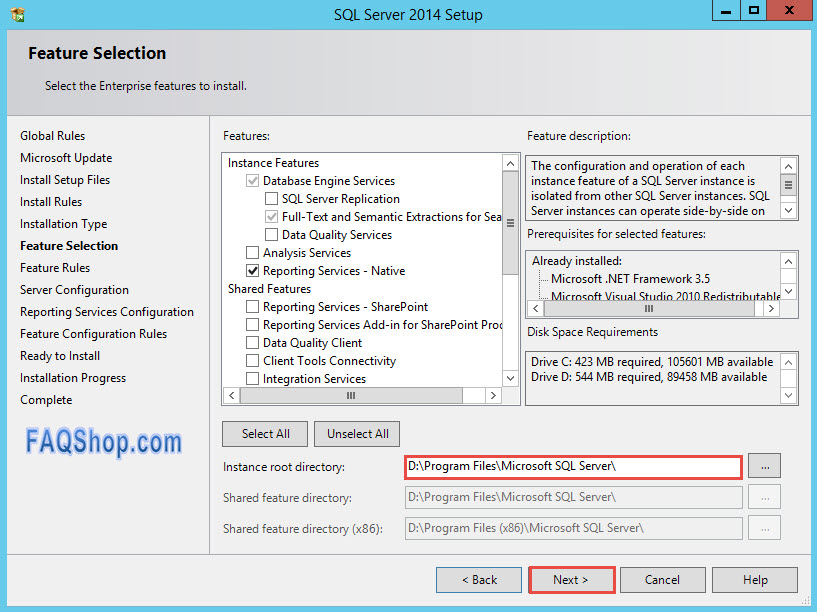 how to install sql server 2014 ssrs installation